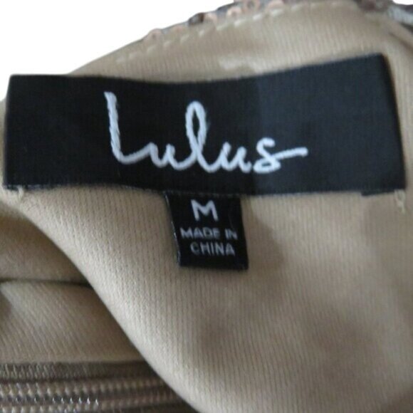 #LoveLulus Gold Sequin Lulu's Shiny Nightlife Cocktail Mini Embellished Dress - Picture 11 of 13